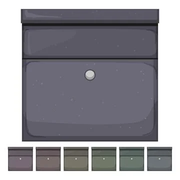 Email mailbox letter cartoon vector graphic Stock Illustration