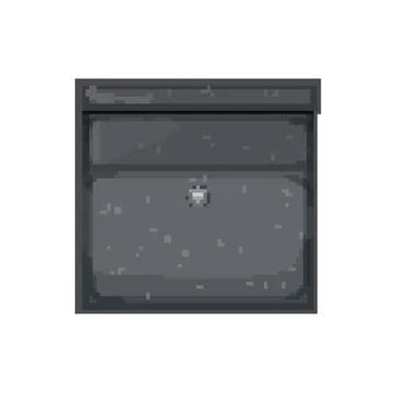 Email mailbox letter pixel art vector illustration Stock Illustration