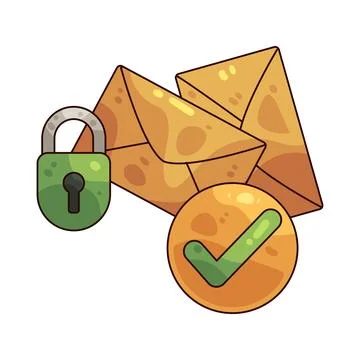 Email management illustration 库存插图