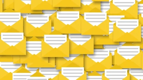 Email Many sign - 2D Transition animation background. Stock-Footage 340202787