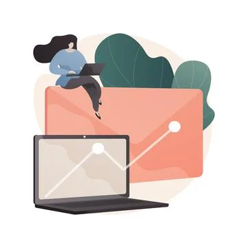 Email marketing abstract concept vector illustration. 스톡 일러스트