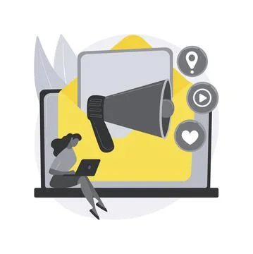 Email marketing abstract concept vector illustration. 스톡 일러스트