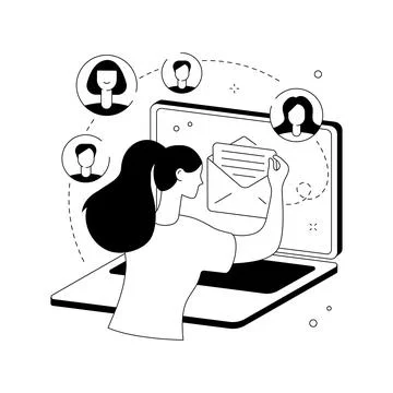 Email marketing abstract concept vector illustration. 스톡 일러스트