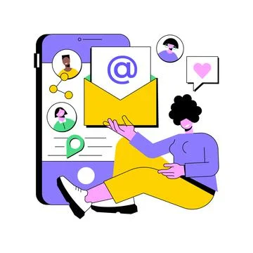 Email marketing abstract concept vector illustration. 스톡 일러스트