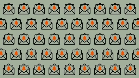 Email Marketing Campaign - A Visual Representation of Mass Communication. Stock Footage 325375164