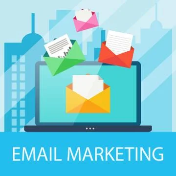 Email Marketing Concept Stock Illustration