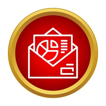 Email marketing data analytics report icon 스톡 일러스트