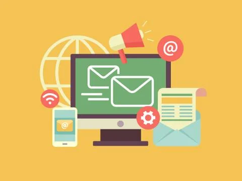 Email marketing Stock Illustration