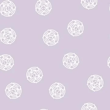 Email marketing line vector seamless pattern Stock Illustration