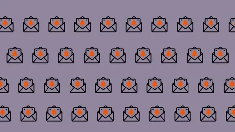 Email Marketing Pattern - A Seamless Design for Digital Campaigns. Stock Footage 325375162