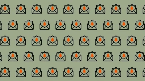 Email Marketing Pattern - A Seamless Design for Digital Campaigns. Stock Footage 325375224