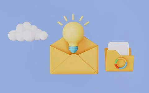 Email marketing system, Subscribe now our newsletter Email subscribe concept Stock Illustration