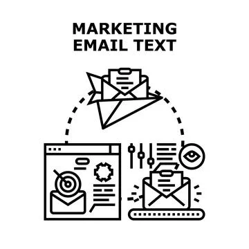 Email marketing vector concept developing digital campaign Stock Illustration
