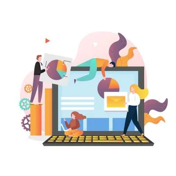 Email marketing vector concept for web banner, website page 스톡 일러스트