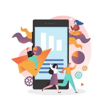 Email marketing vector concept for web banner, website page 스톡 일러스트