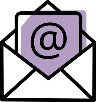 Email message communication and contact icon Stock Illustration