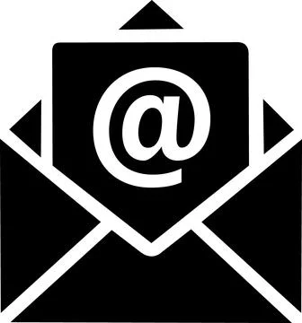 Email message communication and contact icon Stock Illustration