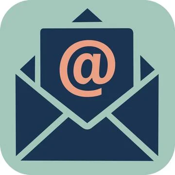 Email message communication correspondence icon Stock Illustration