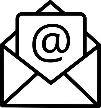 Email message communication envelope icon design 스톡 일러스트