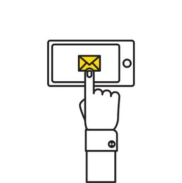 Email message concept Stock Illustration
