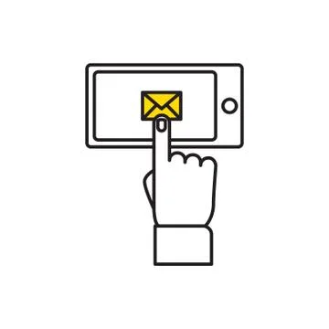 Email message concept Stock Illustration