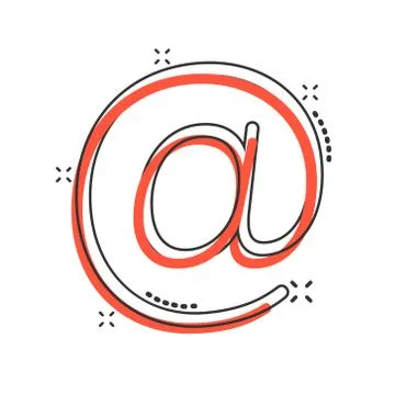 Email message icon in comic style. Mail document cartoon vector illustration  Stock Illustration