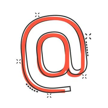 Email message icon in comic style. Mail document cartoon vector illustration  Illustrazione stock