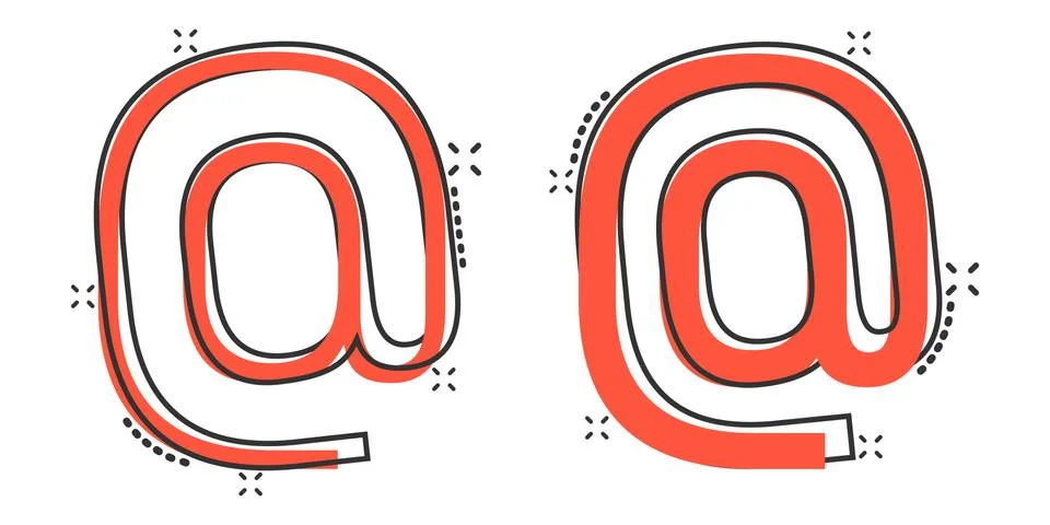 Email message icon in comic style. Mail document cartoon vector illustration  Stock-Illustration