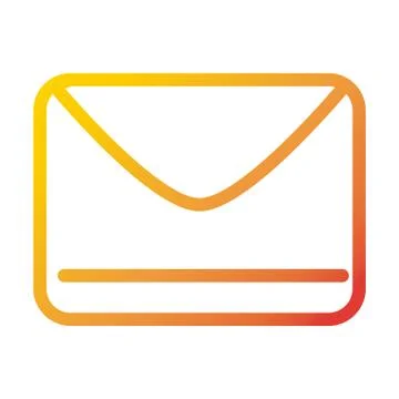 Email message internet web technology interface gradient style icon Stock Illustration