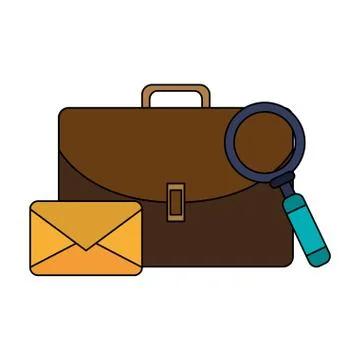Email message post card cartoon Stock Illustration
