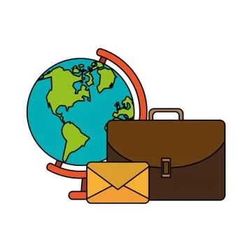 Email message post card cartoon Stock Illustration