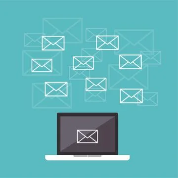Email. Messages. Communication concept. Stock Illustration