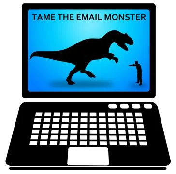 Email monster Ilustração Stock