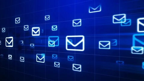 Email moving loop 스톡 동영상 74692464