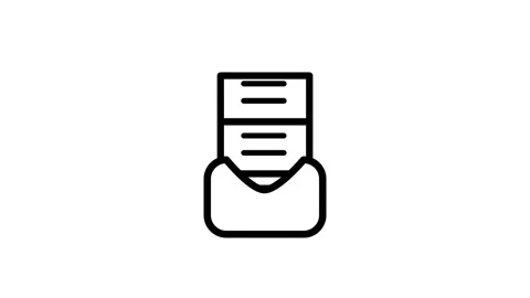Email Newsletter Icon Stock Footage 334340649