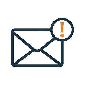 Email, notification, alert icon. Simple editable vector graphics. Stock Illustration