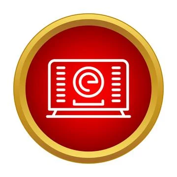 Email notification icon on a digital device screen Stock Illustration
