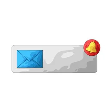 Email notification illustration Stock Illustration