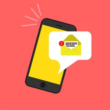 Email notification media information soical sign. Network people icon backgro Stock Illustration