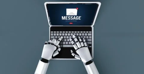 Email notification message showing on computer screen snugly 스톡 일러스트