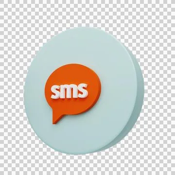 Email or sms icon. Mail sign symbol..3D rendering Stock Illustration