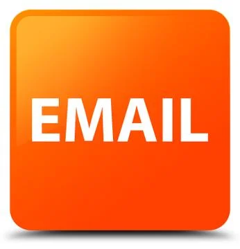 Email orange square button Stock Illustration