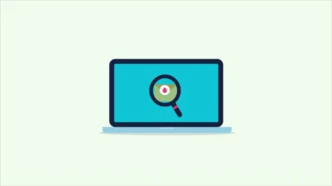 Email phishing attack, malware bug cyber security animation. Stock Footage 200801645