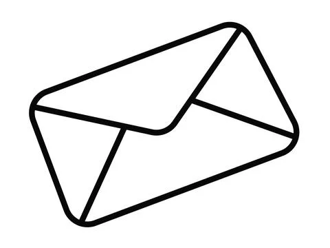 Email by pressing a button on a technology screen Stock Illustration