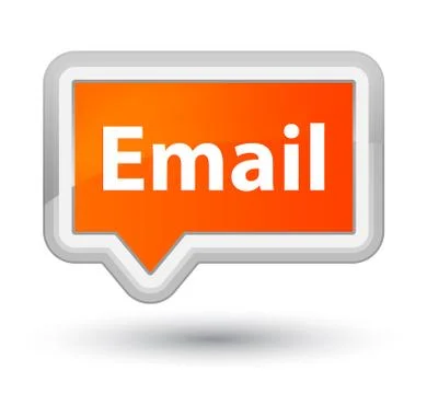 Email prime orange banner button Stock Illustration