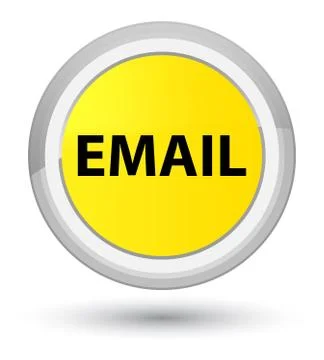 Email prime yellow round button Stock Illustration