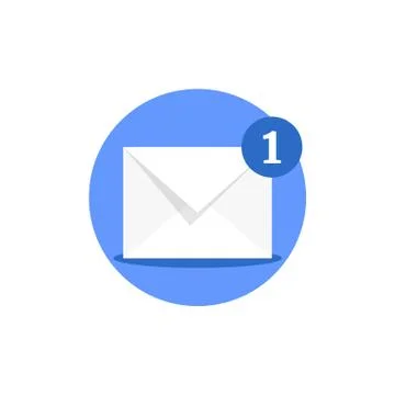 Email receiving like online notification Stock Illustration