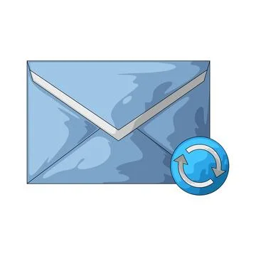 Email refresh illustration Stock Illustration