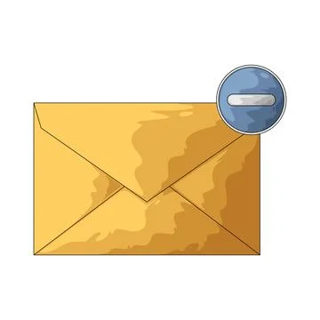 Email remove illustration Stock Illustration