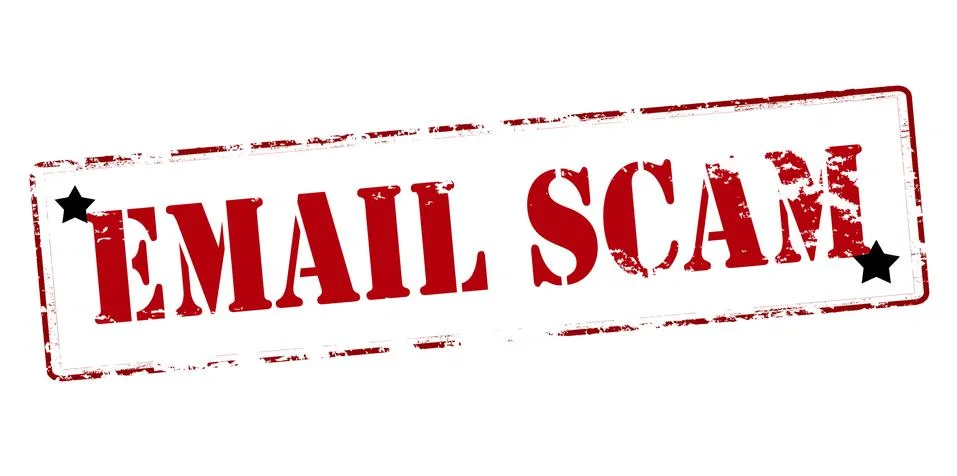 Email scam Stock Illustration